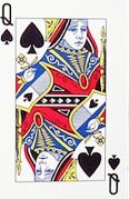 Queen of Spades playing card