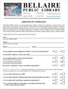 Download a pdf file of the job application
